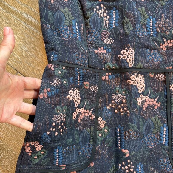 Ann Taylor floral jacquard sheath dress size 4 petite - Picture 5 of 9